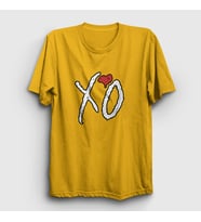 Presmono Unisex Sarı Xo The Weeknd T-Shirt 159063tt (Sarı)