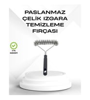 Mey İthalat® Tel Izgara Temizleme Fırçası BBQ Sonrası Kolay Temizlik