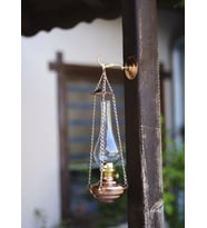 BAKIR GAZ LAMBASI ZİNCİRLİ MODEL BAKIR RENK