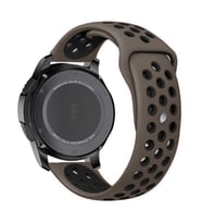 Samsung Gear S3 22mm Uyumlu Kordon Silikon Esnek Yumuşak Delikli Spor KRD-02 Kayış