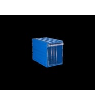 Hipaş Plastik - Şeffaf Çekmeceli Kutu - 401-3D (Mavi)