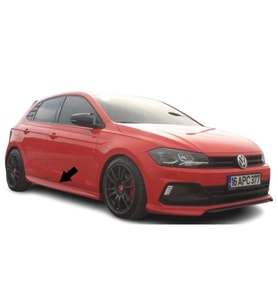 Volkswagen Polo (2018 - 2020) Aero Style Marşpiyel Seti (Plastik)