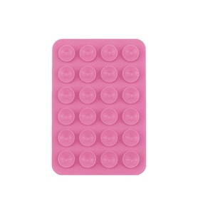 Kare Öpücüklü Silikon Tutucu 5,50cm x 8cm (Pembe)
