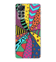 PrintiFy Xiaomi Redmi Note 11 Pro ile Uyumlu Retro Color 4  Kamera Korumalı Şeffaf  Kılıf