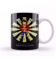 Monkey D Luffy Retro Japanese One Piece Kupa Bardak Porselen