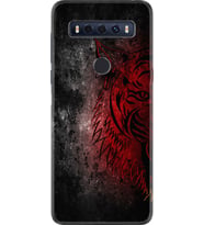TCL 10 SE Kılıf Silikon Desen Color Wolf 1704