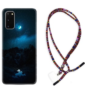 Samsung A02S A03S A10 A12 A13 A21S A22 Kılıf Boyun Asklı Rasta Silikon Gece 1633