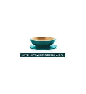 Tupperware Berrak Yeşil-gold Saklama Kabı 750ml