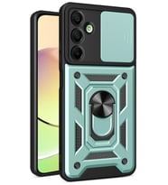Durukar® Samsung Galaxy A56 Kılıf Pars Lens Yüzüklü Silikon - Yeşil