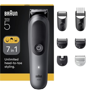 Braun Hepsi Bir Arada Series 5, 7’Si 1 Arada Tıraş Kiti, Keskin Bıçak, Vücut Tıraşı Aio5520