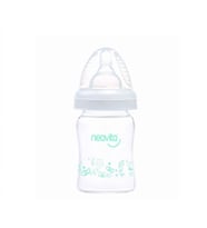 Neavita Geniş Ağız Isıya Dayanıklı Cam Biberon 120 Ml