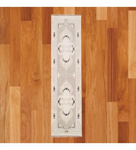 Klasik Oval Madalyon Desenli 80 x 300 Yün Yolluk