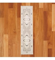 Klasik Oval Madalyon Desenli 80 x 300 Yün Yolluk