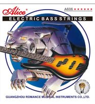 Alice A606(5)-M Bas Gitar Teli (45-130 5-Telli)  5 Telli Baslar İçin Dengeli Tansiyon Net Low-B Frekansı ve Sağlam Tını