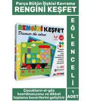 Premium Eğlenceli El Göz Koordinasyon Parça Bütün İlişkisi Kavrama Çocuk Eğitici Oyun RENGİNİ KEŞFET
