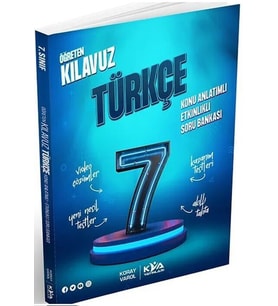 7. Sınıf Türkçe Öğreten Kılavuz Konu Anlatımlı Etkinlikli Soru Bankası KVA Yayınları