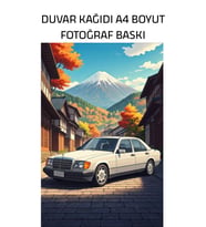 Mercedes Duvar Kağıdı, Fotoğraf Baskı, A4 Boyut, 21,0 x 29,7 cm