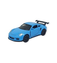 Çek Bırak Metal Küçük Arabalar 8 cm - 6411A-1 - Mavi