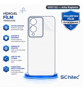 SChitec VIVO G2 Uyumlu Arka Yüzey Hidrojel Koruyucu Film