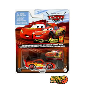 Hot Wheels Disney Cars Pixar Lightning Mcqueen With Rusteze Sign Koleksiyon Model