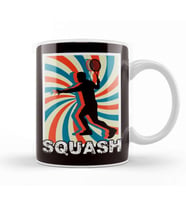 Squash Player Racket Ball Sports Match Indoor Tennis Court Kupa Bardak Porselen