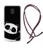 Xiaomi Redmi 8A 8 Pro 9C 9T 10C 11T Pro Kılıf Boyun Asklı Rasta Silikon Bay Bay Panda 1784
