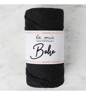 La Mia Boho Siyah Büküm Makrome İpi - L006 - 33997