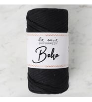 La Mia Boho Siyah Büküm Makrome İpi - L006 - 33997