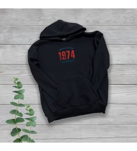 Limited Edition 1974 Classic Baskılı Siyah Oversize Sweatshirt