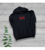 Limited Edition 1974 Classic Baskılı Siyah Oversize Sweatshirt
