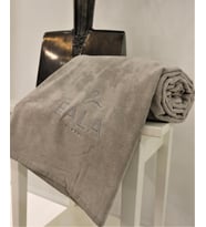 Ender Home 90x180 Bej İndantren Havlu Nakışlı Kadife Spa Plaj Banyo Havlusu