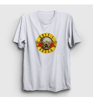 Presmono Unisex Beyaz Logo Guns N' Roses T-Shirt 58218tt (Beyaz)