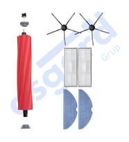 ROBOROCK S7 ( PLUS- MAXV-MAXV ULTRA- PRO ULTRA ) UYUMLU 1 Ana Fırça 2 Yan Fırça 2 Filtre 2 Mop PKT-iasgf0000731