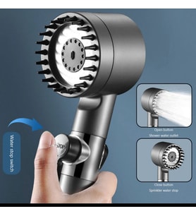 Moonshop Yeni Nesil Çok Fonksiyonlu Ayarlanabilir Arıtmalı Krom Kaplı Duş Başlığı El Duşu