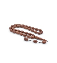 Sistemli Kapsül Kesim İri Boy Kahverengi Fiber Tesbih