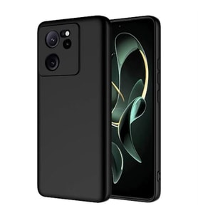 Coverzone Xiaomi Mi 13T ?le Uyumlu K?l?f Z-Mara Lansman Vieri Tam Koruma Arka Kapak Kamera Koruma �?k?nt?l? P�r�zs�z Y�zey Siyah