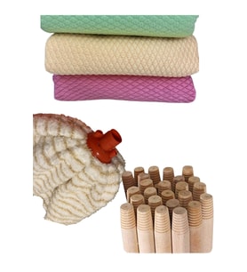 Teras Mop Gürgen Sap 1 Adet, Mikrofiber Bez, Vilada Ucu, Toz ve Kırıntı Temizliği