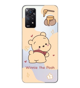 Redmi Note 11S - Note 11 Uyumlu Winnie The Pooh Tasarımlı Şeffaf Telefon Kılıfı