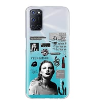 Oppo A52/A72/A92 Uyumlu Taylor Swift Desenli Şeffaf Telefon Kılıfı