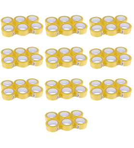 Bant Güçlü Sağlam Kaliteli Şeffaf Koli Bandı Bantı / 45 mm x 100 Metre / 6'lı 10 Paket -