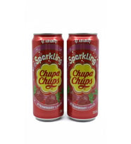 Chupa Chups Sparkling Strawberry Flavour - Çilek Aromalı Gazlı İçecek 330 ml (2 ADET)