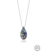 Swarovski Crystal Kadın Parlak Drop Gümüş Kolye