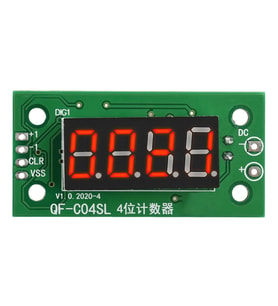 4 Bit Sayıcı Modül 0.36" QF-C04SL 9999 4 Hane 0.36 İnch Kırmızı 7 Segment Yukarı Aşağı Counter