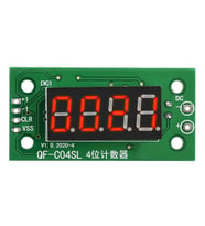 4 Bit Sayıcı Modül 0.36" QF-C04SL 9999 4 Hane 0.36 İnch Kırmızı 7 Segment Yukarı Aşağı Counter