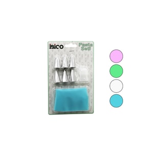 8PCS  PASTA SÜSLEME SETİ  1AD-KREMA TORBASI - 6AD-METAL + 1AD-PLASTİK UÇ (5343)