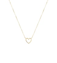 Kişiye Özel 925 Ayar Gümüş Kalp Kolye (Gold)