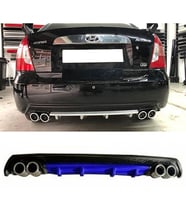Hyundai Accent Era Mavi Difüzör Çiftli Yuvarlak Egzoz Görünümlü D Tip Difizör 2006 - 2009