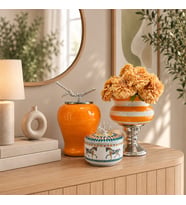 Dekoratif Obje Salon Seti HERM Desen Kutu Soft Sarı Zebra Ayaklı Saksı Soft Sarı Şah GÜMÜŞ