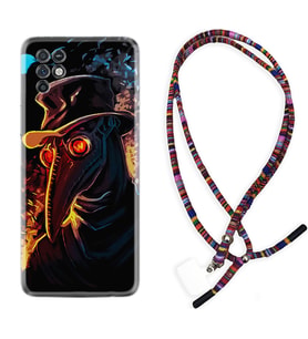 INFINIX Note 11 Pro Note 10 Hot 9 Play Kılıf Boyun Asklı Rasta Silikon Karga 1616
