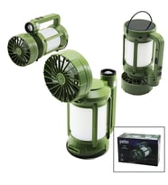 Lunaev 3İN1=FAN - 2-Fener Solar - USB Şarj Vantilatör - Kamp Lamba FENER:10 W+5WFAN=90 Derece Oynar Baş- Tek Kademe Pt-576